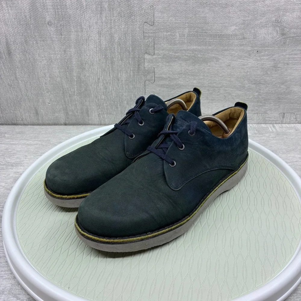 Samuel Hubbard Free Nubuck Oxford Shoes Mens 11 Blue Casual‎ Comfort Leather